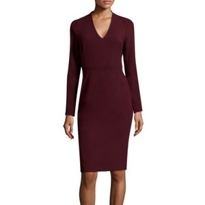 NWT Black Halo Mindy Dress - Burgundy/Heroine 2